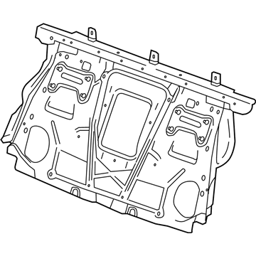 84227873 GM Seat Back Panel, Rear Illustration 1 of 1