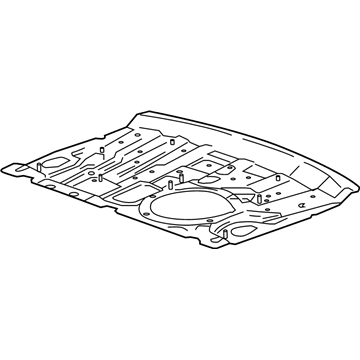 23296197 GM Package Tray Panel, Rear Illustration 1 of 1
