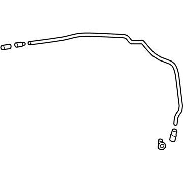 GM 26213912 Rear Hose, Passenger Side 26213912 GM Rear Hose, Passenger Side Illustration 1 of 1