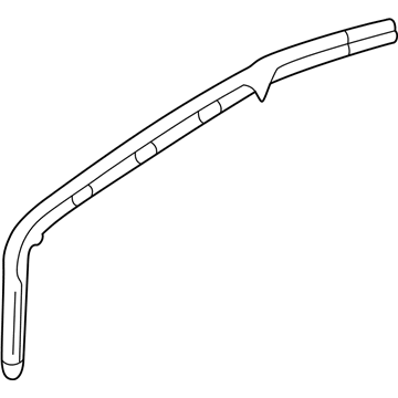 GM 22606842 Window Molding, Passenger Side 22606842 GM Window Molding, Passenger Side Illustration 1 of 1
