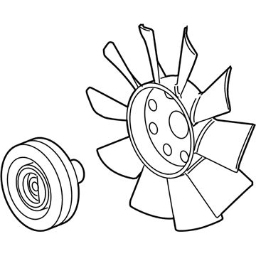 Cadillac SRX Cooling Fan Assembly - 19353836