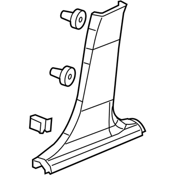 GM 42338296 Lower Center Pillar Trim, Driver Side 42338296 GM Lower Center Pillar Trim, Driver Side Illustration 1 of 1