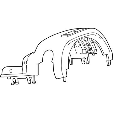 GM 87834452 Upper Shroud, Backen Black 87834452 GM Upper Shroud, Backen Black Illustration 1 of 1
