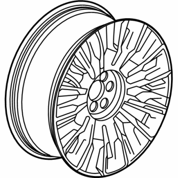 GM 84335831 Center Cap, Black 84335831 GM Center Cap, Black Illustration 1 of 1