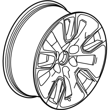 GM 23376222 Wheel, Alloy 23376222 GM Wheel, Alloy Illustration 1 of 1