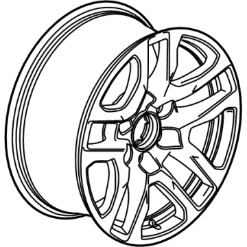 GM 23376217 Wheel, Alloy 23376217 GM Wheel, Alloy Illustration 1 of 1