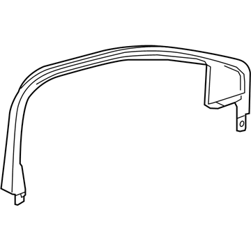 GM 23291435 Upper Trim, Front Driver Side 23291435 GM Upper Trim, Front Driver Side Illustration 1 of 1