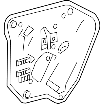 23110271 GM Water Deflector, Front Driver Side Illustration 1 of 1