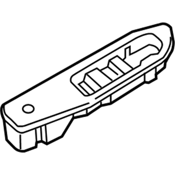 23351018 GM Switch Cover, Black, Front Driver Side Illustration 1 of 1
