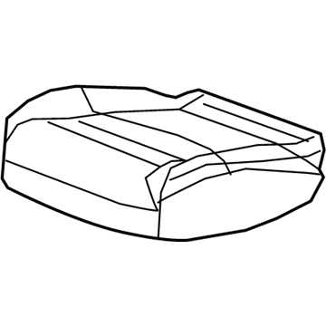 GM 84865639 Cushion Cover, Black, Rear 84865639 GM Cushion Cover, Black, Rear Illustration 1 of 1
