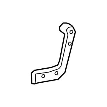 84465087 GM Hinge Cover, Black Illustration 1 of 1