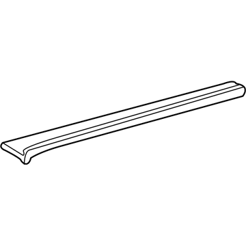 15095429 GM Upper Molding, Black, Driver Side Illustration 1 of 1