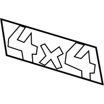 GM 15779675 Decal, Outer 15779675 GM Decal, Outer Illustration 1 of 1