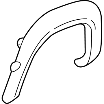 10374844 GM Flare, Black Grained, Driver Side Illustration 1 of 1