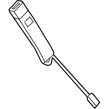 GM 19209038 Buckle End, Passenger Side 19209038 GM Buckle End, Passenger Side Illustration 1 of 1
