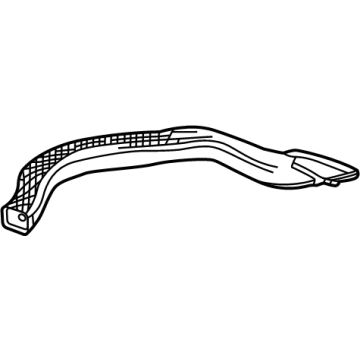 GM 84906796 Duct Assembly-Side Window Defogger Outlet 84906796 GM Duct Assembly-Side Window Defogger Outlet Illustration 1 of 1