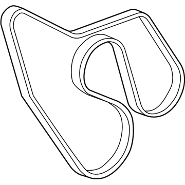 GM 12637203 Serpentine Belt 12637203 GM Serpentine Belt Illustration 1 of 1