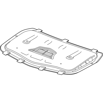 GM 94673594 Insulator-Hood 94673594 GM Insulator-Hood Illustration 1 of 1