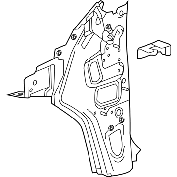 Cadillac 84220370 Inner Hinge Pillar