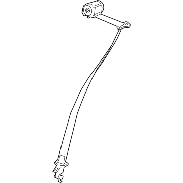 GM 26522492 Retractor Kit-3RD Row Center Seat Belt *Backen Blackk 26522492 GM Retractor Kit-3RD Row Center Seat Belt *Backen Blackk Illustration 1 of 1