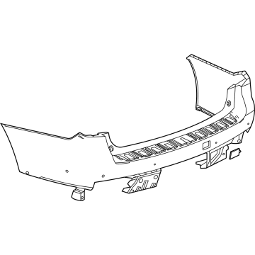 GM 84842066 Bumper Cover, Rear Upper 84842066 GM Bumper Cover, Rear Upper Illustration 1 of 1