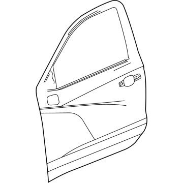GM 84117869 Outer Panel, Front Passenger Side 84117869 GM Outer Panel, Front Passenger Side Illustration 1 of 1