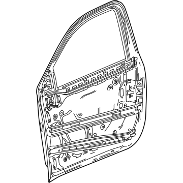 GM 84839045 Door Shell, Front Passenger Side 84839045 GM Door Shell, Front Passenger Side Illustration 1 of 1