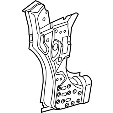 GM 13418868 Hinge Pillar Reinforcement, Rear Driver Side 13418868 GM Hinge Pillar Reinforcement, Rear Driver Side Illustration 1 of 1