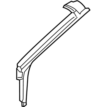 GM 13370007 Glass Weatherstrip, Front Driver Side 13370007 GM Glass Weatherstrip, Front Driver Side Illustration 1 of 1