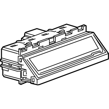 84482869 GM Blank Cover, Jet Black, Center Driver Side Illustration 1 of 1