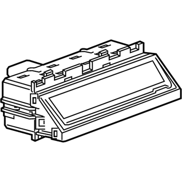 84482895 GM Blank Cover, Jet Black, Center Passenger Side Illustration 1 of 1
