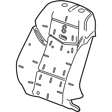 23439735 GM Seat Back Pad, Front Illustration 1 of 1