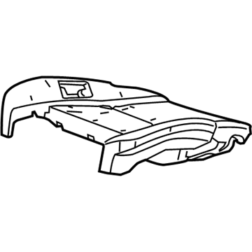 GM 23157420 Seat Cushion Pad 23157420 GM Seat Cushion Pad Illustration 1 of 1