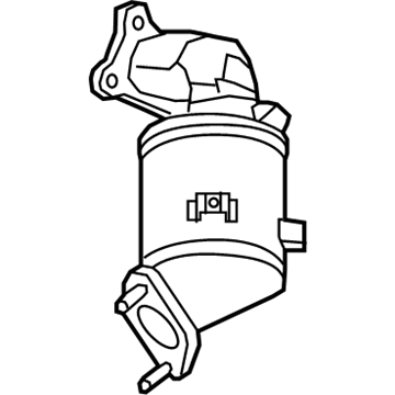 85132441 GM Catalytic Converter, Passenger Side Illustration 1 of 1