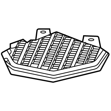 GM 84874257 Pad, Driver Side 84874257 GM Pad, Driver Side Illustration 1 of 1