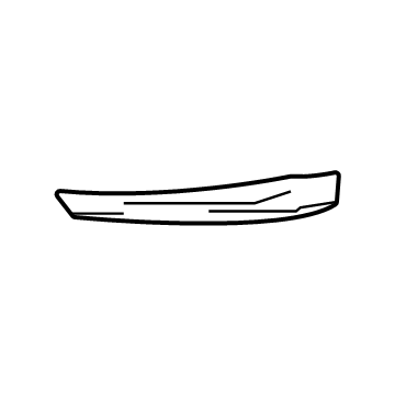 GM 84541294 Fog Lamp Bezel, Driver Side 84541294 GM Fog Lamp Bezel, Driver Side Illustration 1 of 1