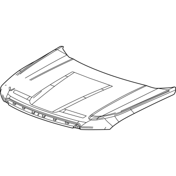 84912341 GM Hood Assembly-. Illustration 1 of 1