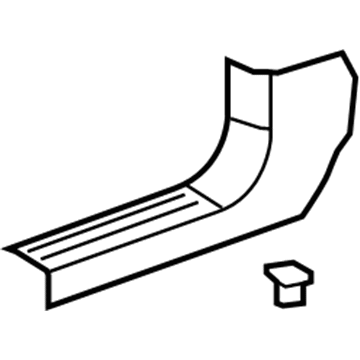 25905647 GM Front Sill Plate, Passenger Side Illustration 1 of 1