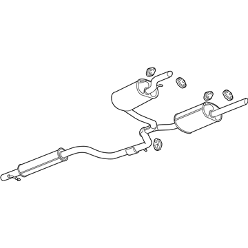 Chevy 19434060 Muffler With Tail Pipe