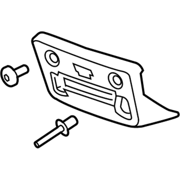 Chevy 22963258 License Bracket