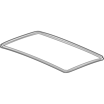 GM 84187590 Glass Weatherstrip 84187590 GM Glass Weatherstrip Illustration 1 of 1