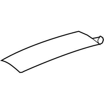 GM 84572607 Sunshade, Ash Gray 84572607 GM Sunshade, Ash Gray Illustration 1 of 1