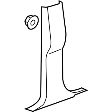 Chevy 25880281 Lower Center Pillar Trim