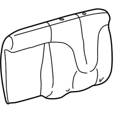 88938308 GM Seat Back Cover, Gray Illustration 1 of 1