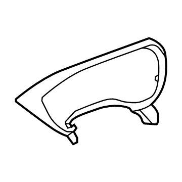 GM 84325624 Cluster Trim, Black 84325624 GM Cluster Trim, Black Illustration 1 of 1
