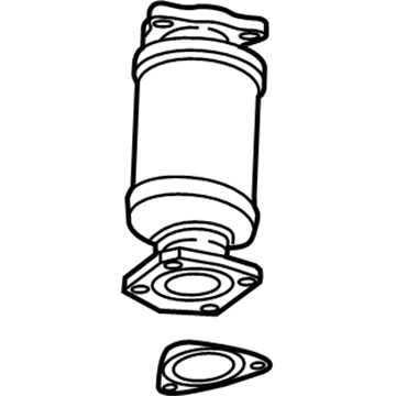 19418940 GM Catalytic Converter, Rear Illustration 1 of 1