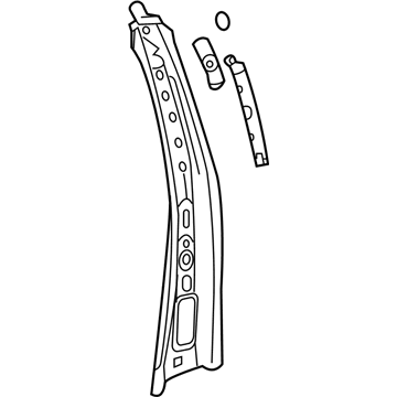 GM 22789654 Inner Center Pillar, Driver Side 22789654 GM Inner Center Pillar, Driver Side Illustration 1 of 1