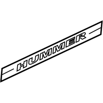 Hummer 10358762 Front Molding