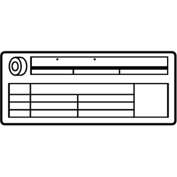 GMC 19206430 Info Label