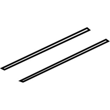 GM 10385810 Roof Rail Rear Cover, Gray 10385810 GM Roof Rail Rear Cover, Gray Illustration 1 of 1